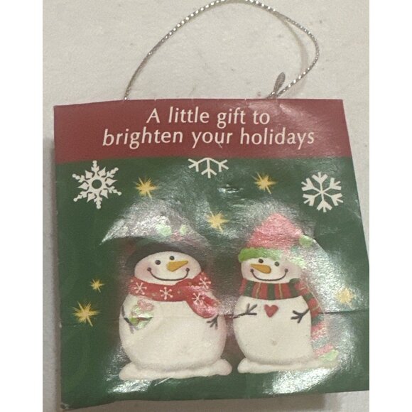 GANZ My Sister My Friend Snowman Christmas Holiday Ornament Plastic 2" (READ) - Picture 12 of 12